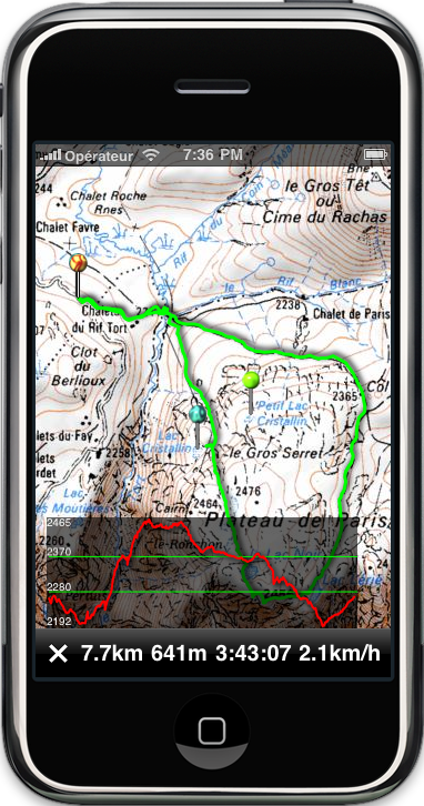 carte IGN iphone